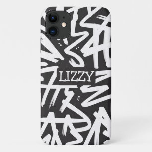 Funda Para iPhone 11 Patrón de nombre de grafiti personalizado — Urbano