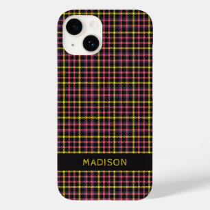 Funda Para iPhone 14 De Case-Mate Patrón de nombre personalizado / Tartán