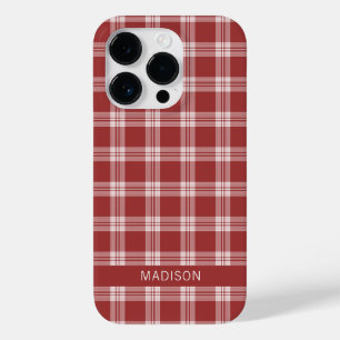 Funda Para iPhone 14 Pro De Case-Mate Patrón de nombre personalizado / Tartán