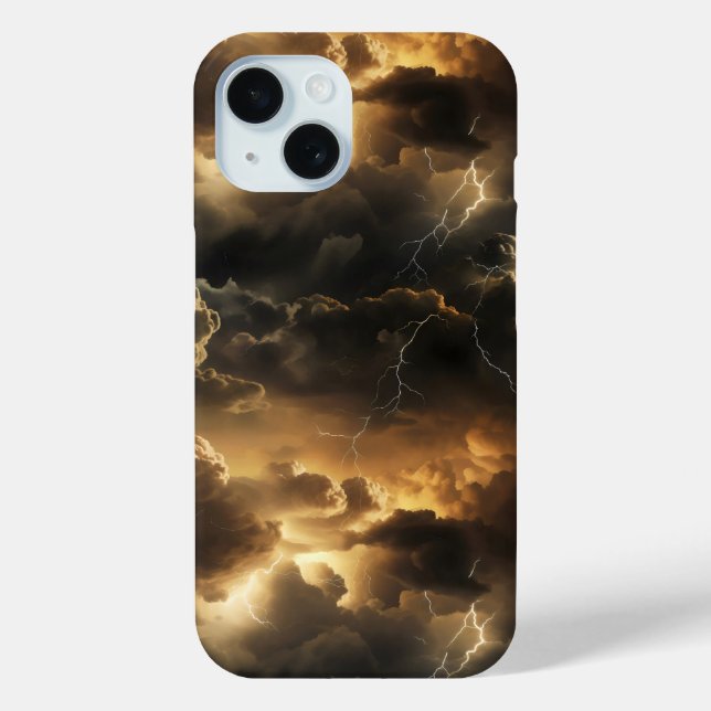 Funda De Case-Mate Para iPhone Patrón de nubes de tormenta (Reverso )