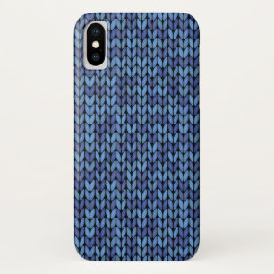 Funda Para iPhone X Patrón de nudo azul