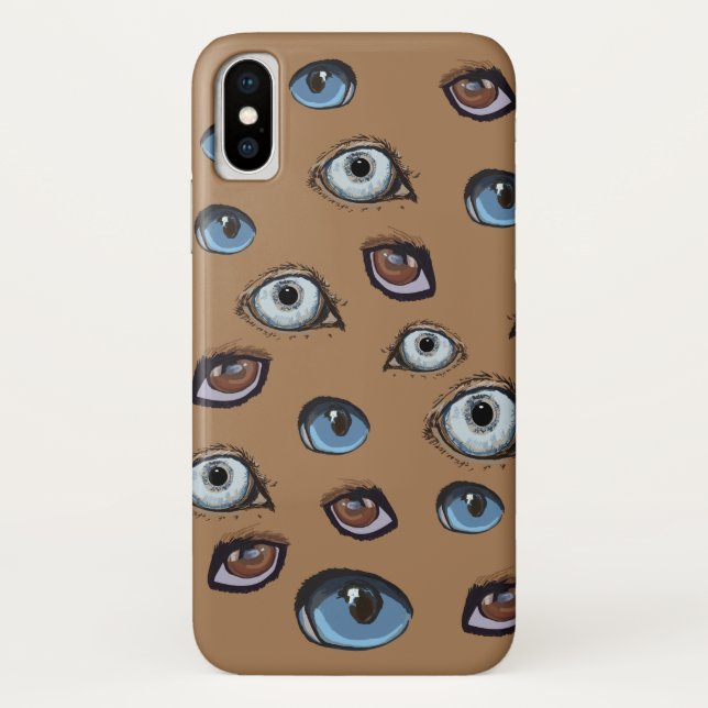 Funda De Case-Mate Para iPhone Patrón de ojos (Reverso)