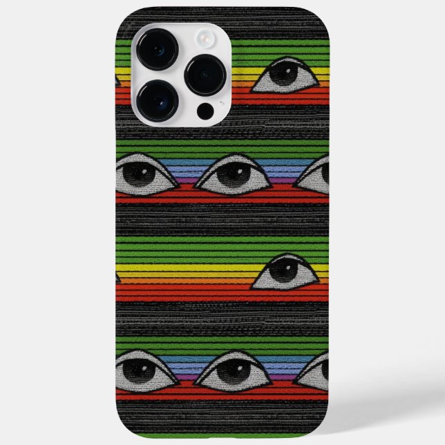 Funda De Case-Mate Para iPhone Patrón de ojos psicodélicos (Reverso)