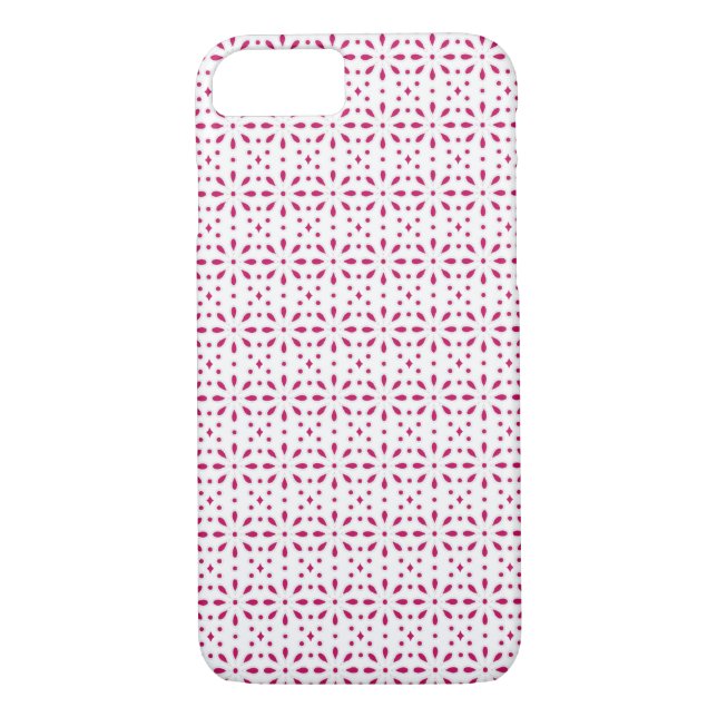Funda De Case-Mate Para iPhone Patrón de ojos rosa y blanco (Reverso)