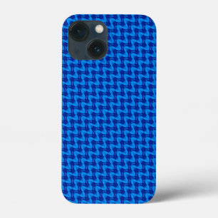 Funda Para iPhone 13 Mini Patrón de onda azul abstracto