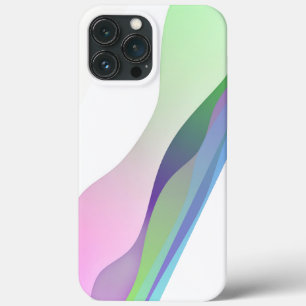 Funda Para iPhone 13 Pro Max Patrón de ondas de arte Minimalista moderno