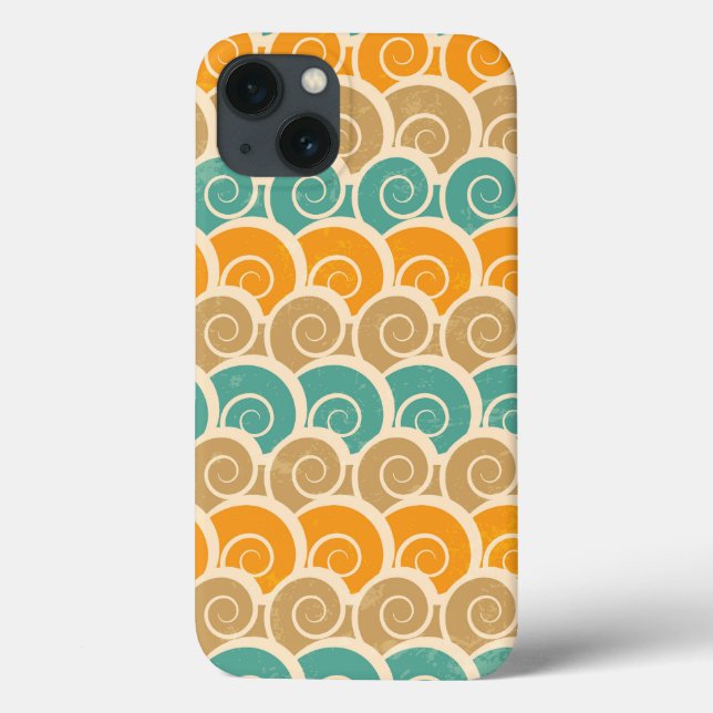 Funda De Case-Mate Para iPhone Patrón de ondas de color de agua (Reverso)