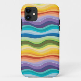 Funda Para iPhone 11 Patrón de Ondulaciones Multicolores 2