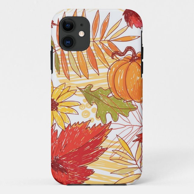 Funda De Case-Mate Para iPhone Patrón de otoño (Reverso)