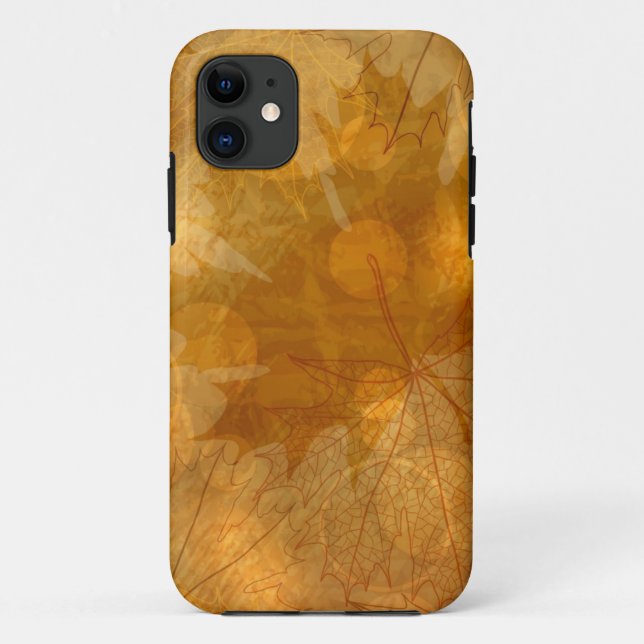 Funda De Case-Mate Para iPhone Patrón de otoño (Reverso)