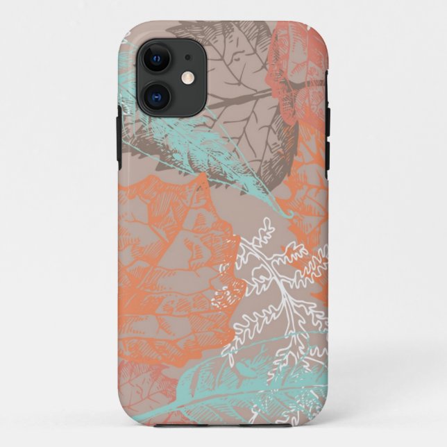 Funda De Case-Mate Para iPhone Patrón de otoño (Reverso)