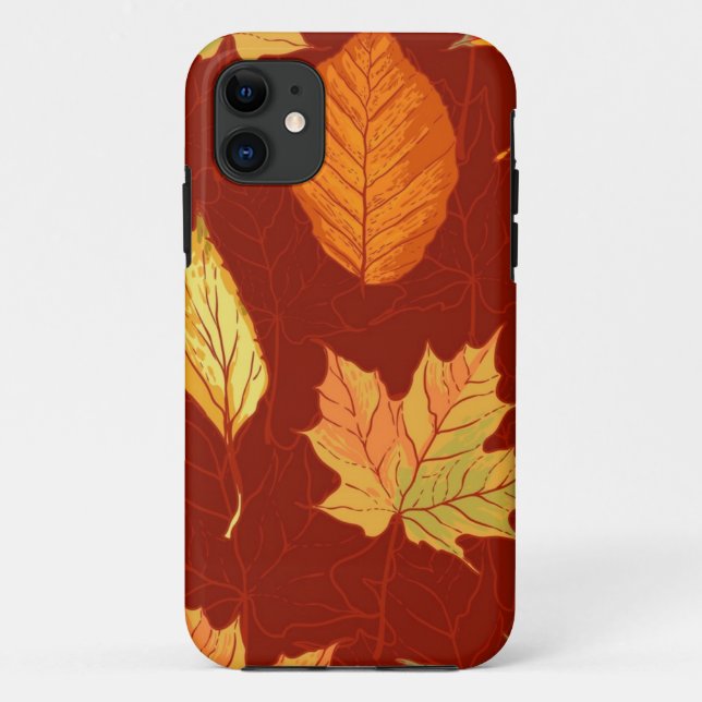 Funda De Case-Mate Para iPhone Patrón de otoño (Reverso)