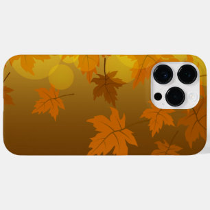 Funda Para iPhone 14 Pro Max De Case-Mate Patrón de otoño con hojas de arce cayendo y bokeh