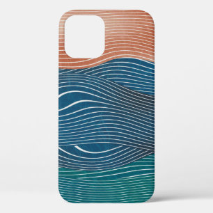Funda Para iPhone 12 Patrón de paisajes naturales sin igual. Horizonta