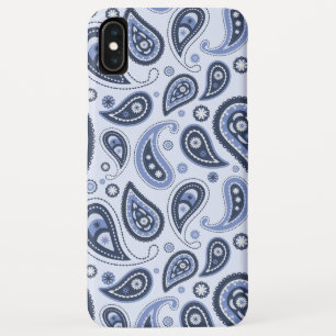Funda Para iPhone XS Max Patrón de Paisley Azul