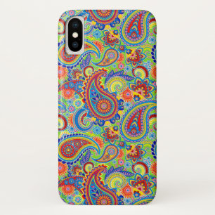 Funda Para iPhone X Patrón de Paisley Vintage colorido