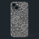 Funda Para iPhone 13 Patrón De Paisley Vintage Negro Y Blanco 2<br><div class="desc">Elegante,  de color blanco y negro,  sin inconvenientes. El diseño está disponible en otros productos y puede solicitarse en cualquier producto que ofrezca zazzle.</div>
