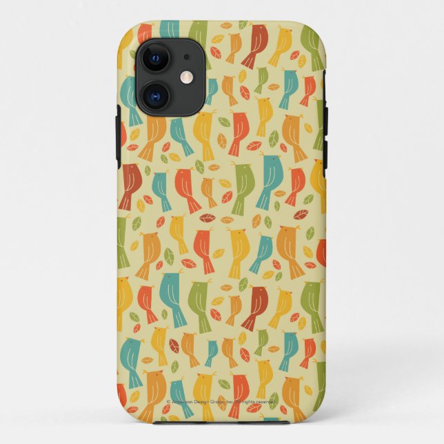 Funda De Case-Mate Para iPhone Patrón de pájaro de gráfico gramatical del sur (Reverso)