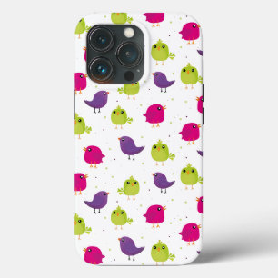 Funda Para iPhone 13 Pro Patrón de pájaros lindos