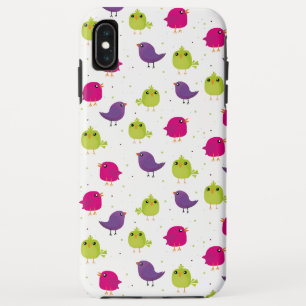 Funda Para iPhone XS Max Patrón de pájaros lindos y coloridos