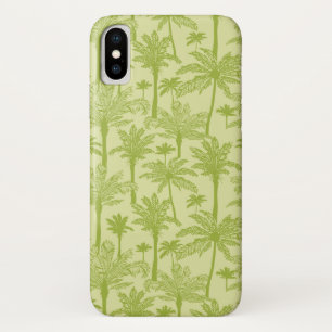 Funda Para iPhone X Patrón de palmeras verdes