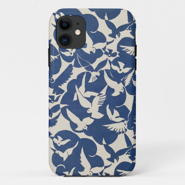 Funda De Case-Mate Para iPhone Patrón de palomas (Reverso)