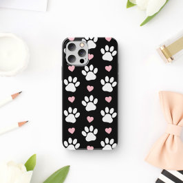 Funda Para iPhone 11 Patrón De Patas, Patas De Perro, Patas Blancas, Co