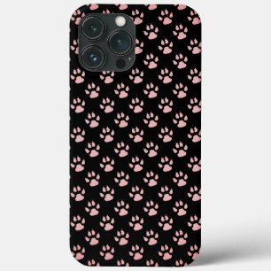 Funda Para iPhone 13 Pro Max Patrón de patas rosa claro