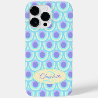 Funda Para iPhone 14 Pro Max De Case-Mate Patrón de pavo real nombre azul púrpura