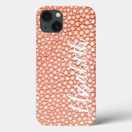 Funda Para iPhone 13 Patrón de Peach personalizado