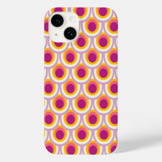 Funda Para iPhone 14 De Case-Mate Patrón de peatones amarillo rosa brillante