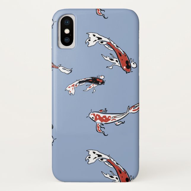 Funda De Case-Mate Para iPhone Patrón de peces Koi Carp (Reverso)
