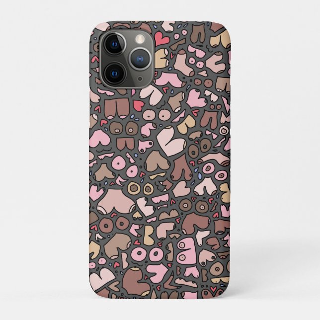 Funda De Case-Mate Para iPhone Patrón de pecho neutro (Reverso)