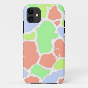 Funda Para iPhone 11 Patrón de pelaje de jirafa multicolor