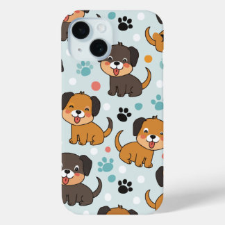 Funda Para iPhone 15 Patrón de perro
