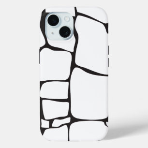 Funda Para iPhone 15 Patrón de piedra abstracto minimalista