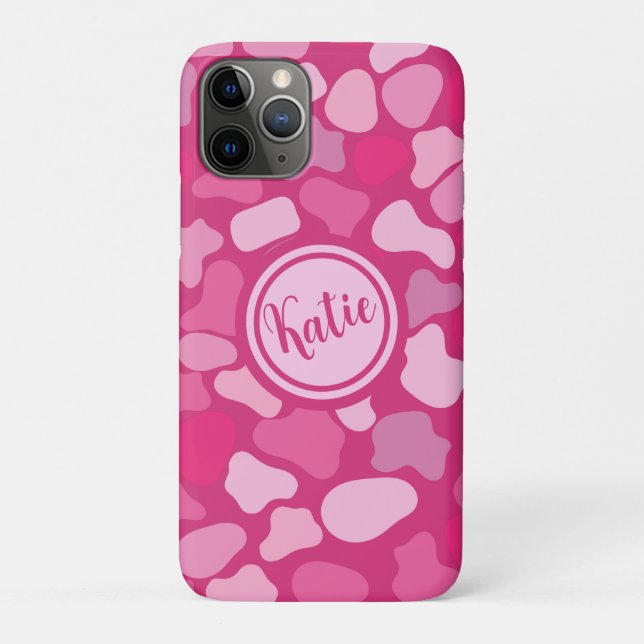 Funda De Case-Mate Para iPhone Patrón de Piedra Rosa- (Reverso)