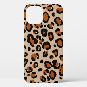 Funda Para iPhone 12 Patrón de piel de leopardo