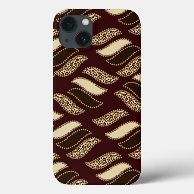 Funda De Case-Mate Para iPhone Patrón de piel de queso africano (Reverso)