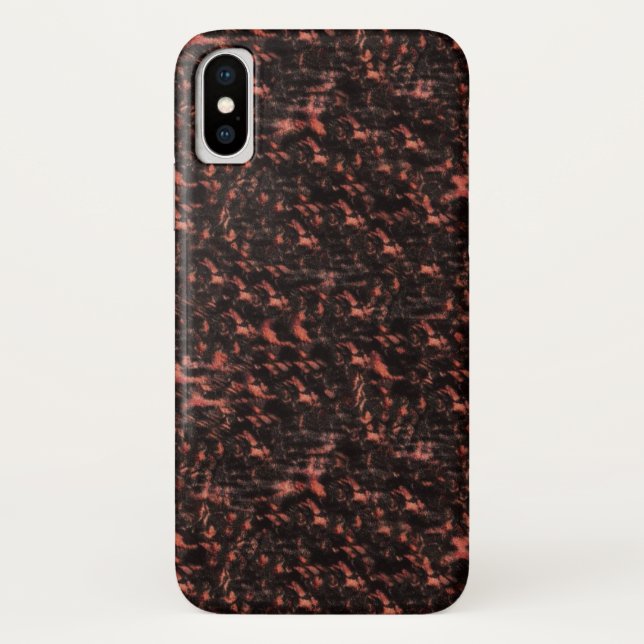 Funda De Case-Mate Para iPhone Patrón de Piel de serpiente negro y rosa (Reverso)