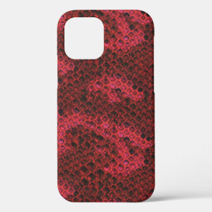 Funda Para iPhone 12 Patrón de piel de serpiente rojo y negro de Venom