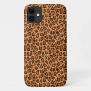 Funda Para iPhone 11 Patrón de piel marrón de gato leopardo de Jaguar-2