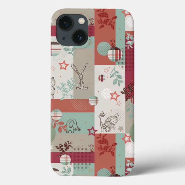 Funda De Case-Mate Para iPhone Patrón de pila de bebé 2 (Reverso)