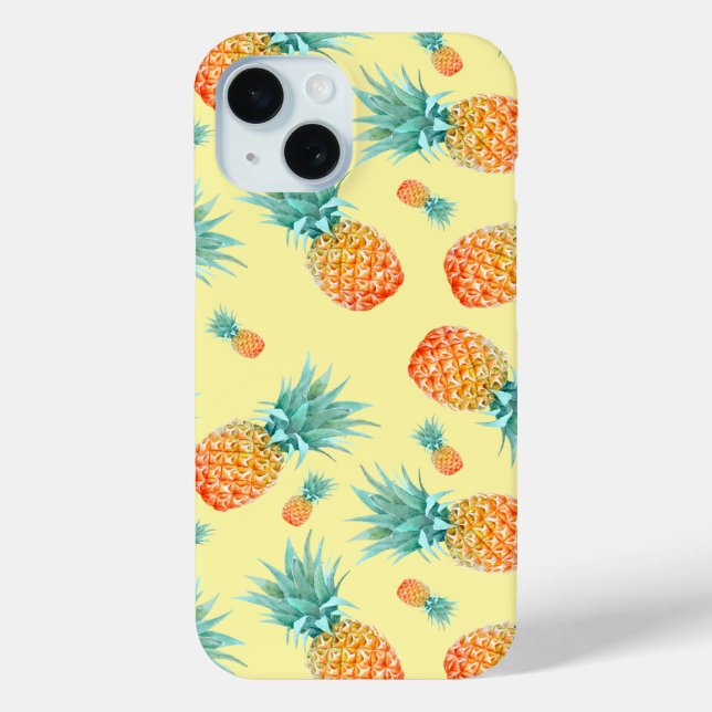 Funda De Case-Mate Para iPhone Patrón de piña (Reverso )