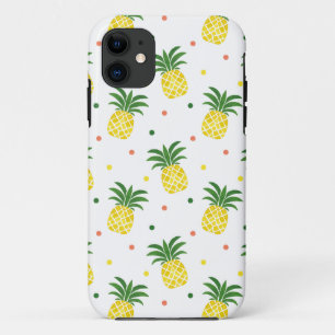 Funda Para iPhone 11 patrón de piña de color agua