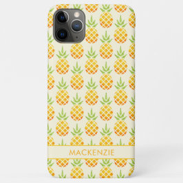 Funda Para iPhone 11 Pro Max Patrón de piña moderno personalizado