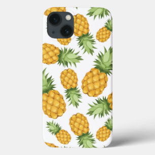 Funda Para iPhone 13 Patrón de piña personalizado