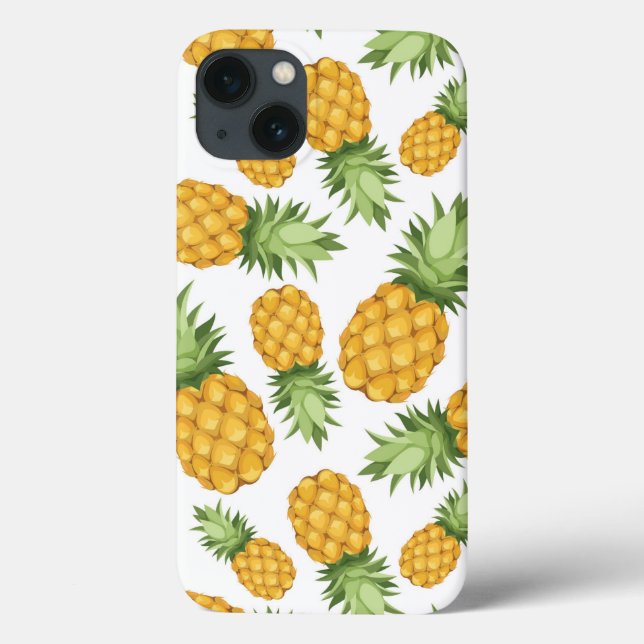 Funda De Case-Mate Para iPhone Patrón de piña personalizado (Reverso)