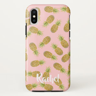 Funda Para iPhone X Patrón de piña personalizado