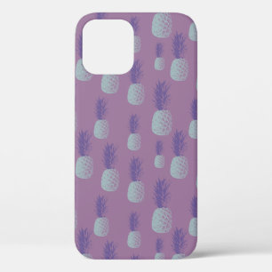 Funda Para iPhone 12 Patrón de piña púrpura